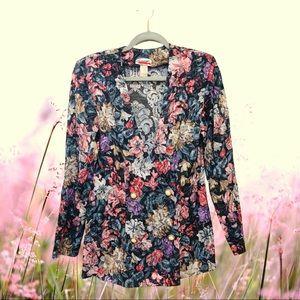 Vintage 1990s Blazer Floral Shoulder pads